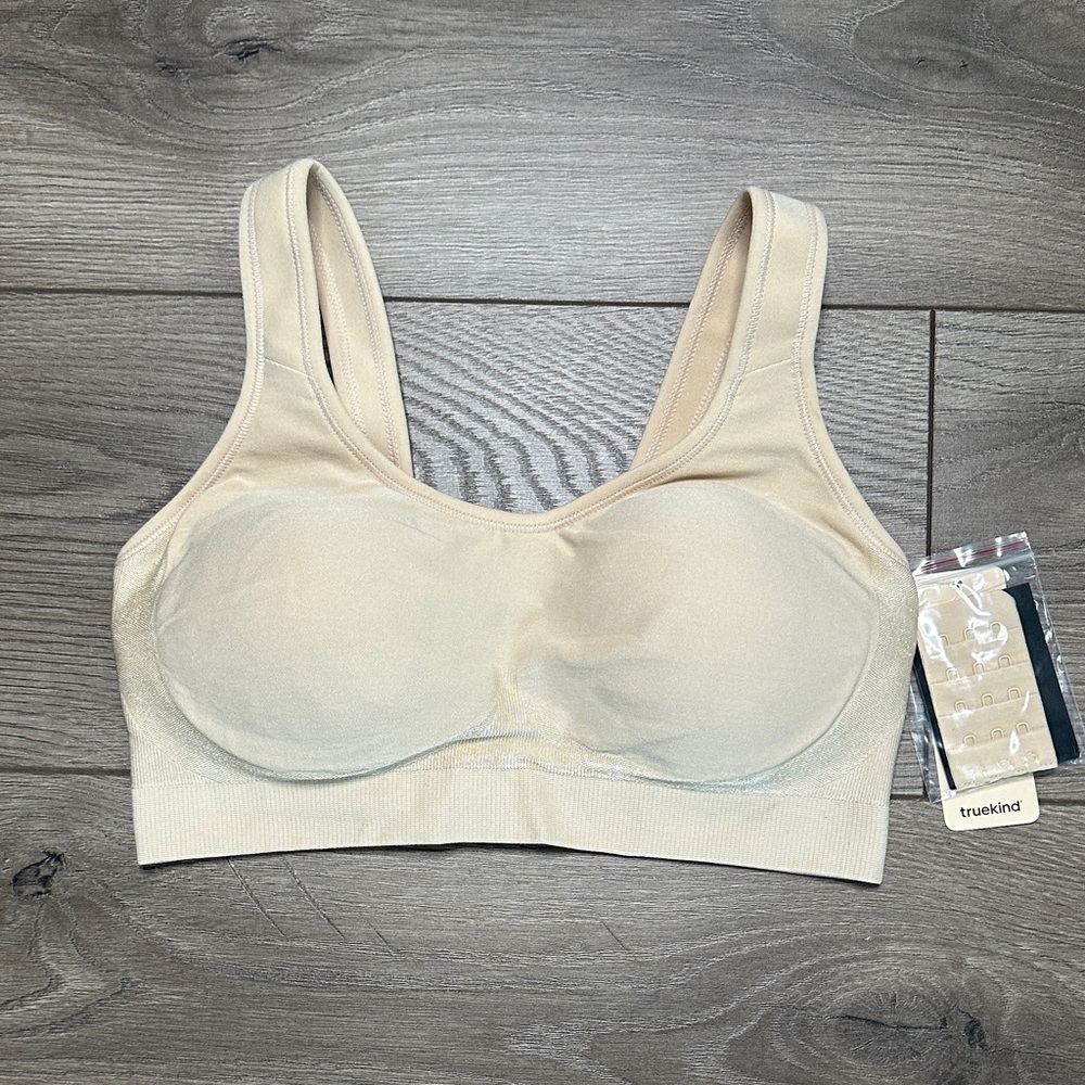 Truekind Dailey‎ Comfort Wireless Bra Tan Size Small